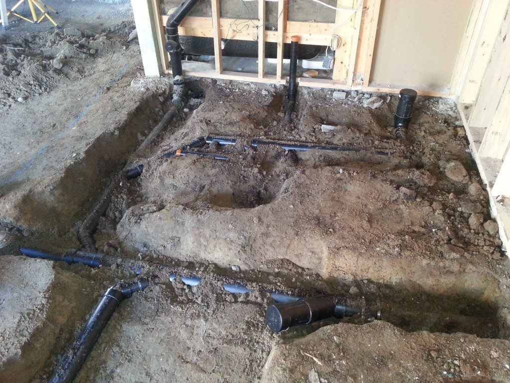 New Construction Pipes and Drains