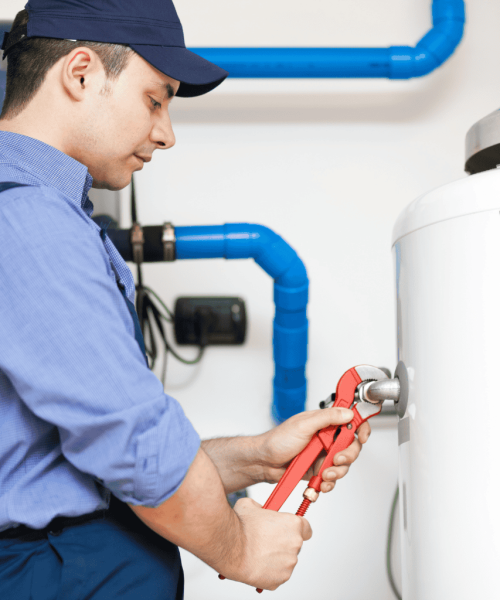 Licensed plumber repairing Hot Water Tanks