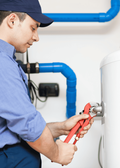 Licensed plumber repairing Hot Water Tanks